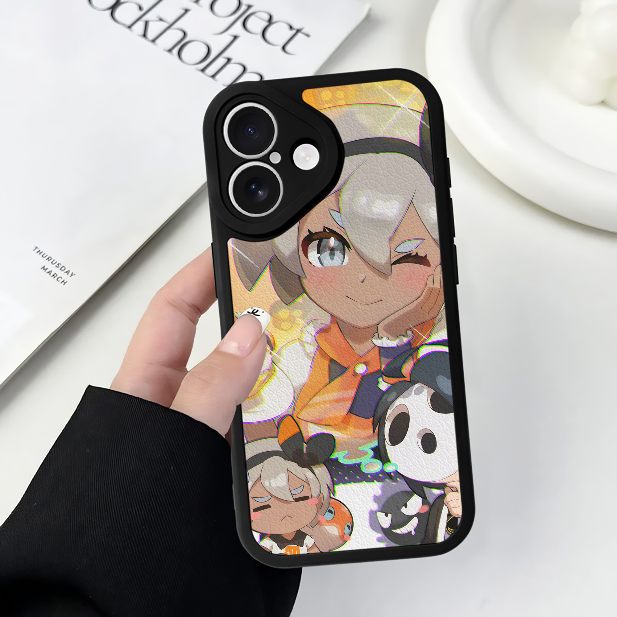 （画像用） ポケットモンスター Pokémon 【iPhone 16シリーズ対応】シリコンスマホケース（レザー調） 材質：シリコン